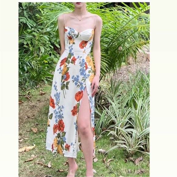 NWOT! Reformation Juliette Midi Dress in Formosa Floral Print - Picture 13 of 16